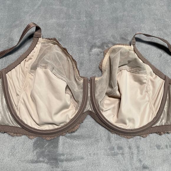 Chantelle Bra Womens 40DD Tan Rive Gauche Full Coverage Underwire Hazel New - Picture 3 of 10